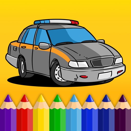 Kids & Play Cars, Trucks, Emergency & Construction Vehicles Coloring Book
