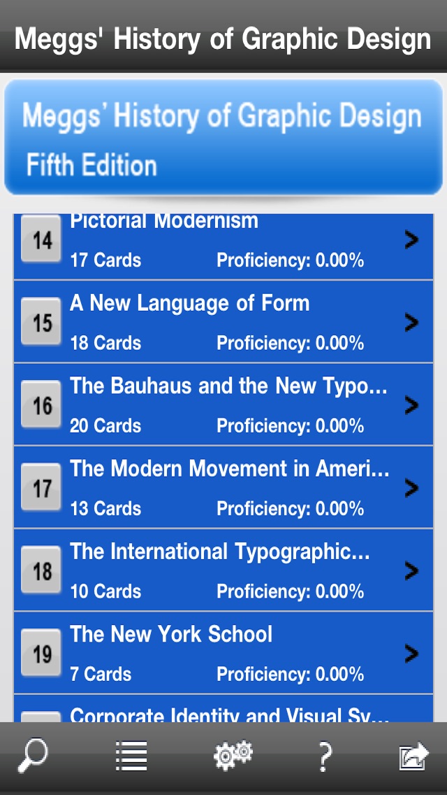 Meggs’ History of Graphic Design, Fifth Edition Flashcards Screenshot on iOS