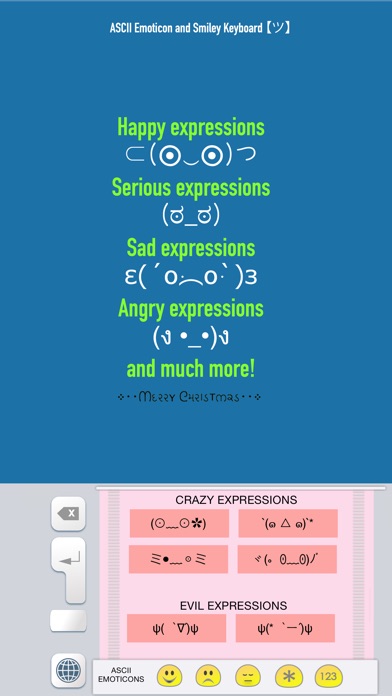 ASCII Emoticon & Smiley Keyboard (emoji emotes faces expressions and emotions)のおすすめ画像5