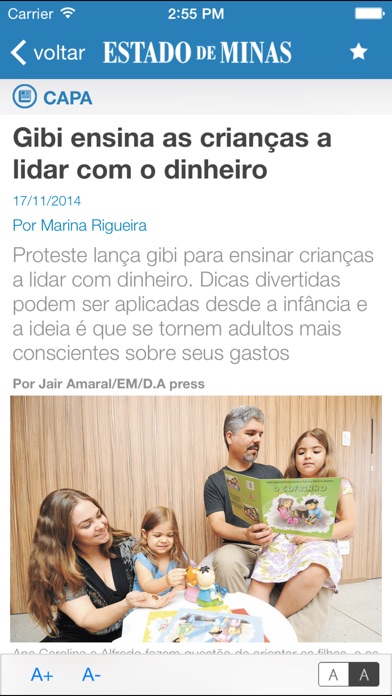Captura de tela do iPhone 2
