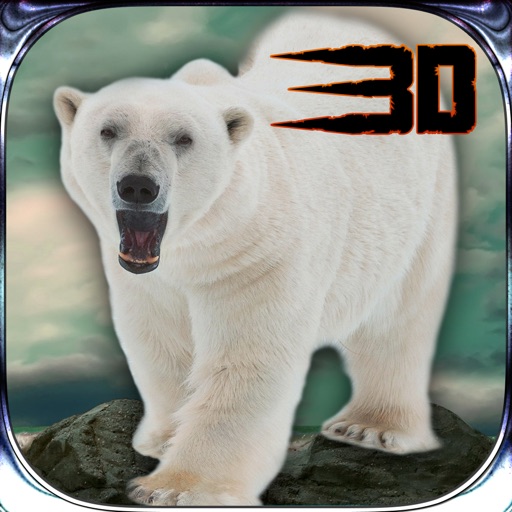 野生クマの攻撃シミュレータ3Dは - シロクマの生活を送っている＆ジャングル動物を追い詰める