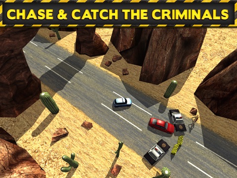 Screenshots of 3D Police Drag Racing Driving Simulator Game: Race The Real Turbo Chase for iPad