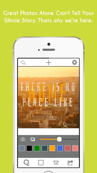 Screenshots of Quick Cap Free - Captions And Quotes Maker for iPhone