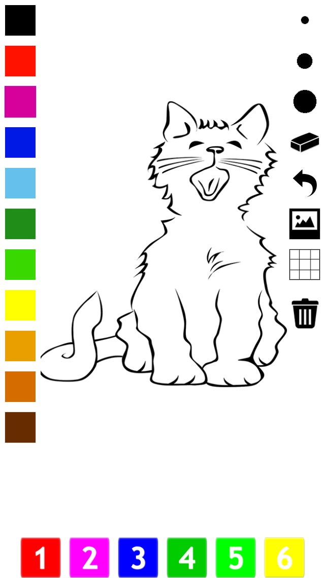Игра раскраски котики 84