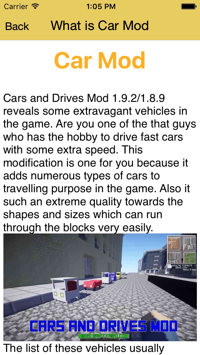 Cars Mod for Minecraf... screenshot1