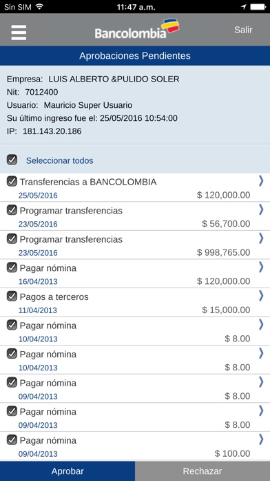Captura de pantalla del iPhone 3