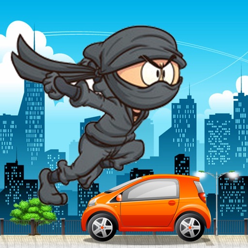 Ninja jump on the street iOS App