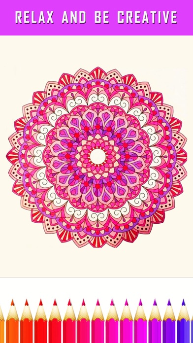 Screenshots of FREE Adult Coloring Book - Color Therapy Page for Anti-Stress Relief for iPhone