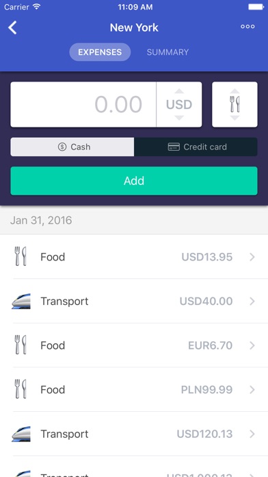 travel expenses tracker