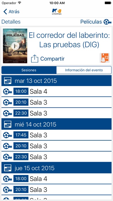 Captura de pantalla del iPhone 2