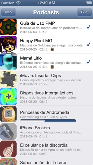 Captura de pantalla del iPhone 2