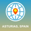 Asturias, Spain Map - Offline Map, POI, GPS, Directions andalucia spain map 