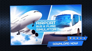 3D Airport Bus and Air-Plane Simulator - Real Driving, Racing & Parking School and Car Test Drive Gameのおすすめ画像1