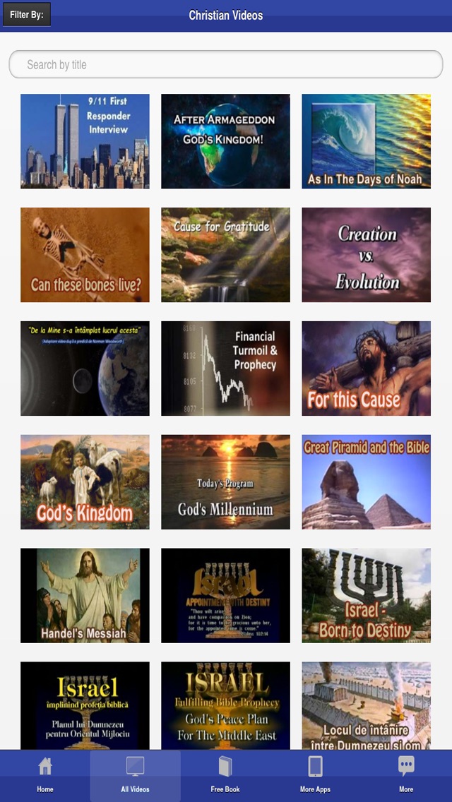 Screenshots of Christian Bible Videos and Songs - Documentary, Sermons, Free Bible Study for iPhone