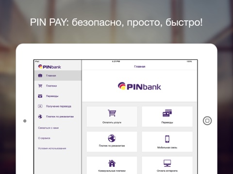 Screenshot of PIN:PAY HD