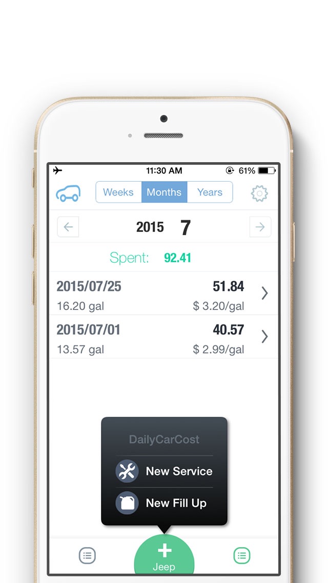 gas mileage app