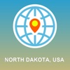 North Dakota, USA Map - Offline Map, POI, GPS, Directions north brazil map 