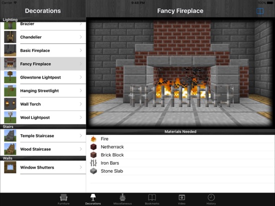 Screenshots of Free Furniture For Minecraft PE (Pocket Edition) for iPad