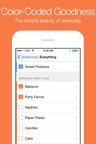 Jotalicious screenshot