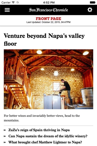 The San Francisco Chronicle screenshot