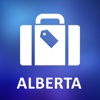 Alberta, Canada Detailed Offline Map alberta canada map 