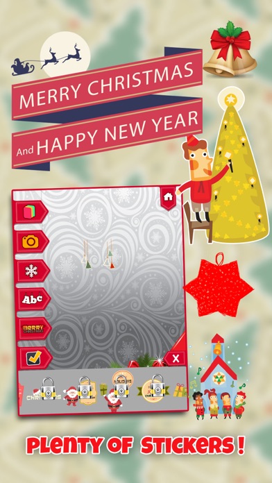 クリスマスグリーティングカードメーカー - 無料グリーティングカードのおすすめ画像2