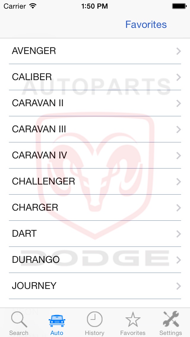 Autoparts for Dodge screenshot1