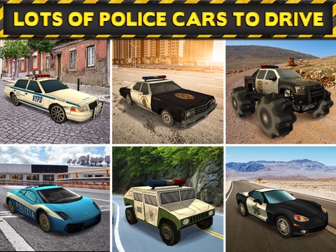 Screenshots of 3D Police Drag Racing Driving Simulator Game: Race The Real Turbo Chase for iPad