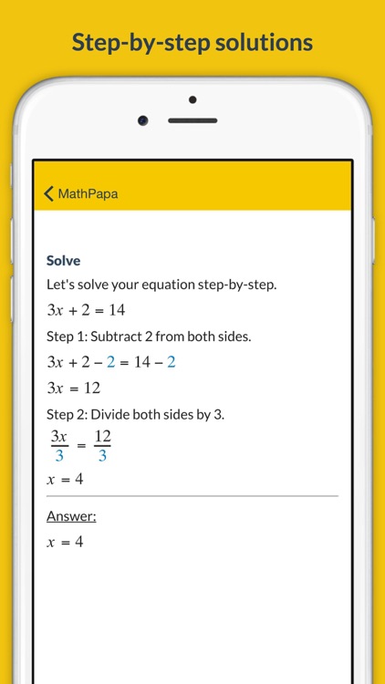 Mathpapa Algebra Calculator Equation Solver App By Inc Mathpapa Algebra Calculator Equation Solver App