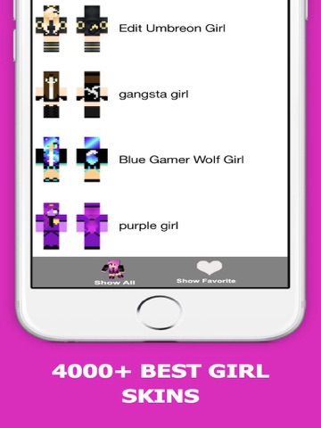 Screenshots of Best Girl Skins for Minecraft PE Free for iPad