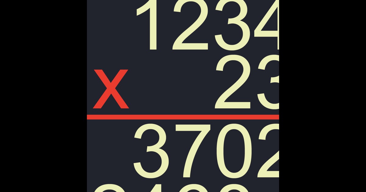 Long Multiplication on the App Store