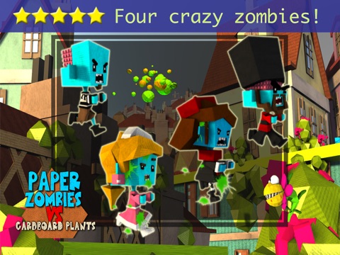 A Paper Zombies and Cardboard Monster Plants 2 - A FREE GAMEのおすすめ画像1