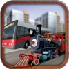 Off Road Bus & Train Racing- Drive tourist bus against fast cargo train to be the best transporter in off-raod simulation