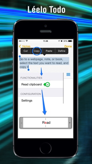 Captura de pantalla del iPhone 4