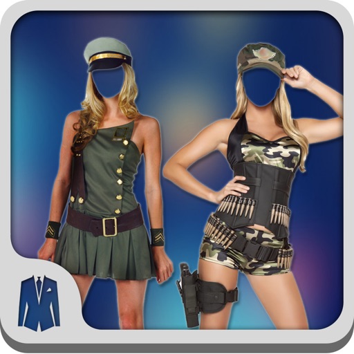 Hot Girl Army Photo Suit iOS App