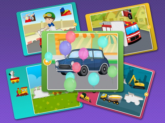 Пазлы машинки! Развивающие игры для детей, малышей для iPad