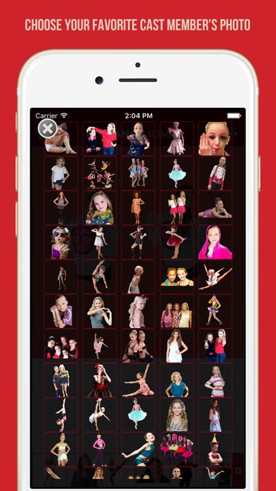 Screenshots of Add your photo with your favorite cast member - Dance Moms edition for iPhone