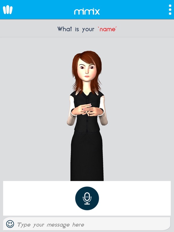 Mimix3D Sign Language Translator screenshot