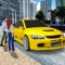 シム3Dを駆動する近代的な都市のタクシー：...