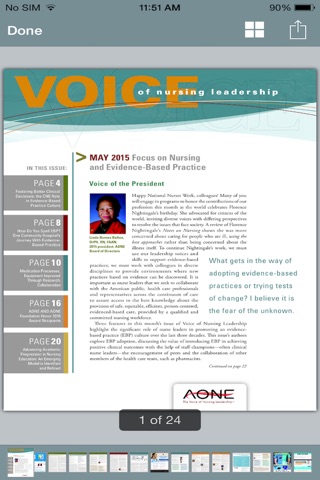 Screenshot of AONE Magazine