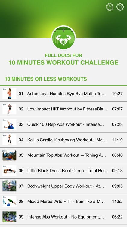 Full Docs for 10 minutes workout challenge by Toan Nguyen