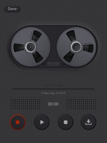 Screenshots of Voice Manager for Audio Recording, Playback, Trimming and Sharing for iPad