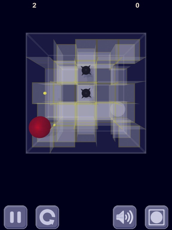 Игра Red ball & Glass maze