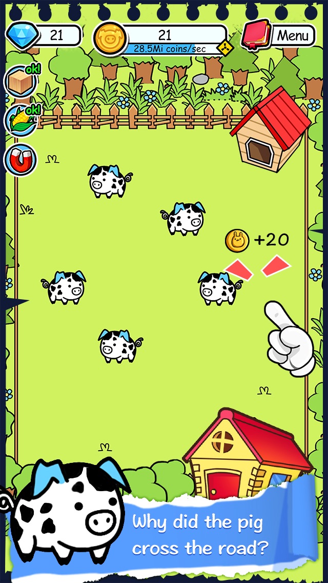 Screenshots of Pig Evolution - Tap Coins of the Piggies Mutant Tapper & Clicker Game for iPhone