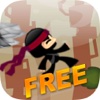 Ninja Sprung An Der Vertikal Wand Gratis