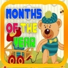 Months Learning with Teddy Bear Flashcards