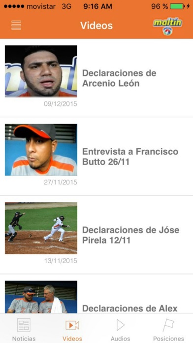 Captura de pantalla del iPhone 3