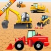 Puzzle mit Fahrzeugen und Bagger für Kleinkinder und Kinder: spielen mit den Bau Maschinen ! KOSTENLOS