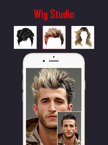 Screenshots of Insta Wig Studio - Hair Editor Booth to Design Hairstyle plus Change Color Effects for iPad