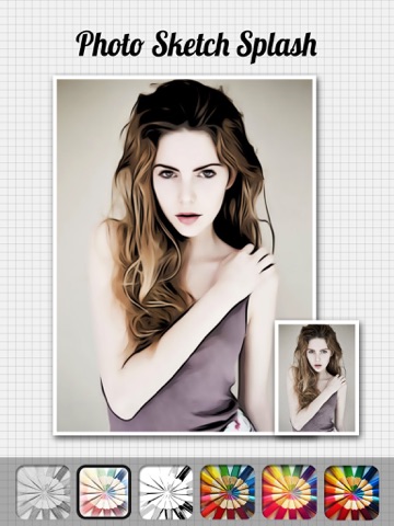 Screenshots of Photo Sketch Splash - My Pencil Drawing with Portrait Filter Effects for iPad
